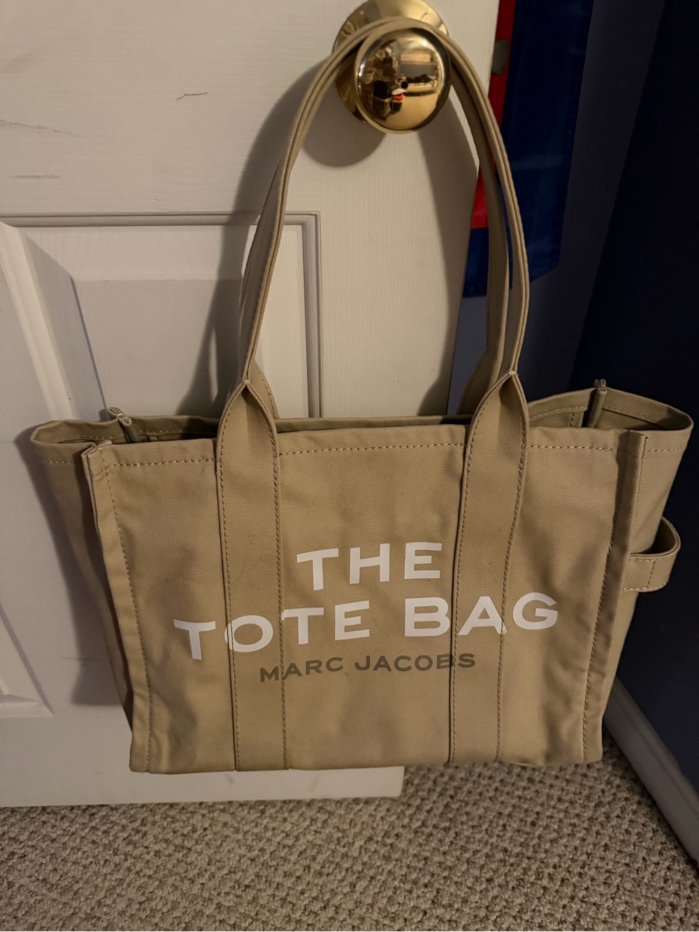 Marc Jacobs Beige 'The Tote Bag' Canvas Tote